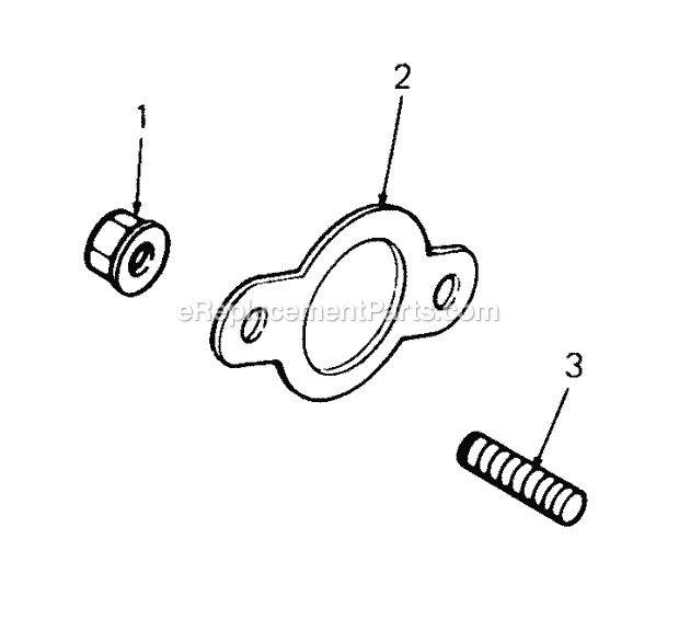 Exhaust Diagram and Parts List for 2084 836000-864500 Cub Cadet Lawn Tractor